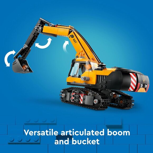 NEW Lego City Construction Excavator Toy Building Set 60420 Truck Playset  633 - Picture 10 of 16